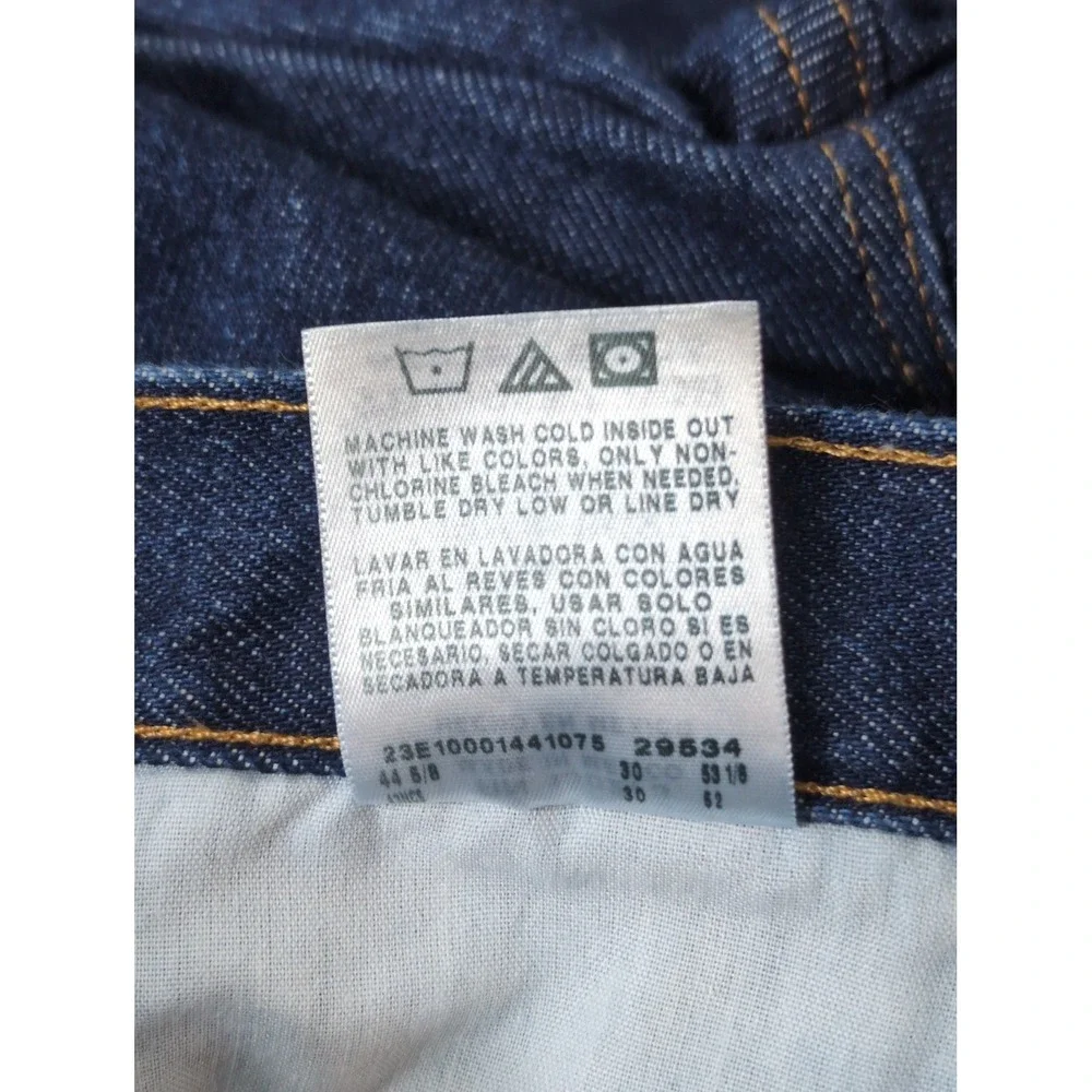 Rustler Jeans Men's 42 X 30 Dark Wash Straight Leg Stretch Western Ranch
